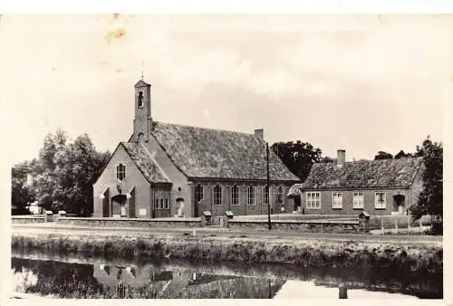 A207 Niederlande 1965 Vriezenveen Westerkerk Kirche Vintage Postkarte