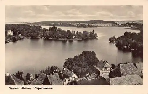 A208 Deutschland Waren Müritz Tiefwarensee RPPC Vintage Postkarte