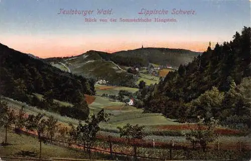 A209 Deutschland Teutonburger Wald Lippische Schweiz Wald Vintage Postkarte