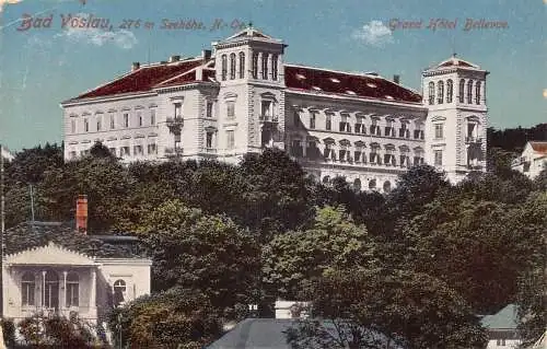 A210 Deutschland 1917 Bad Voeslau Seehöhe Grand Hotel Bellevue Vintage Postkarte