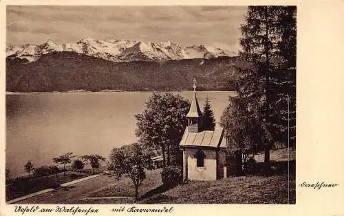 A210 Deutschland Urfeld am Walchensee Kapelle Vintage Postkarte