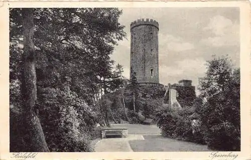 A211 Deutschland 1931 Bielefeld Sparenburg Schlossturm Vintage Postkarte