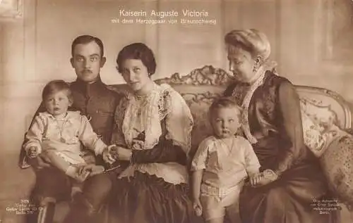 L062 Deutschland Königskaiserin Auguste Victoria, Herzog von Braunschweig Postkarte