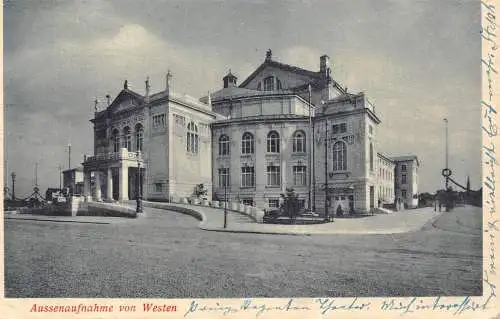 A213 Deutschland 1901 Aussenaufnahme von Westen Vintage Postkarte