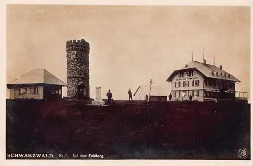 A213 Deutschland Schwarzwald Feldburg Gasthaus Pension Vintage Postkarte