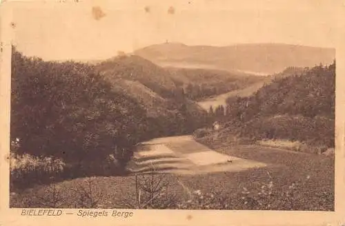 A212 Deutschland Bielefeld 1911 Spiegels Berge Vintage Postkarte