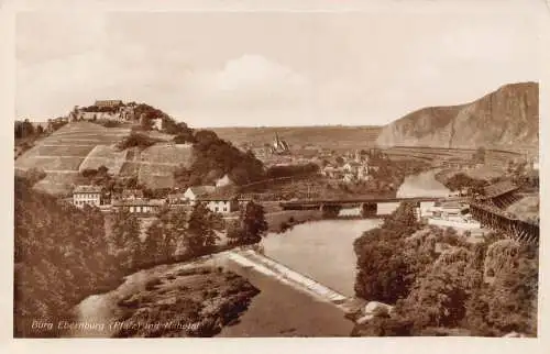 A214 Deutschland Burg Ebernburg Pfalz Nahetal RPPC Vintage Postkarte