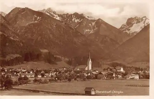A215 Deutschland 1927 Oberstdorf i Bayr Allgäu RPPC Postkarte