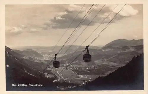 A215 Deutschland Rax 2005 m Raxseilbahn Seilbahn Oldtimer Postkarte