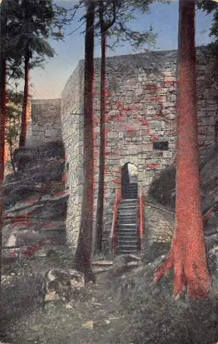 A217 Deutschland Burgruine Waldstein im Fichtelgeb Vintage Postkarte