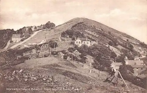 A032 England Malvern Worcestershire Leuchtfeuer aus Wyche Pass Postkarte