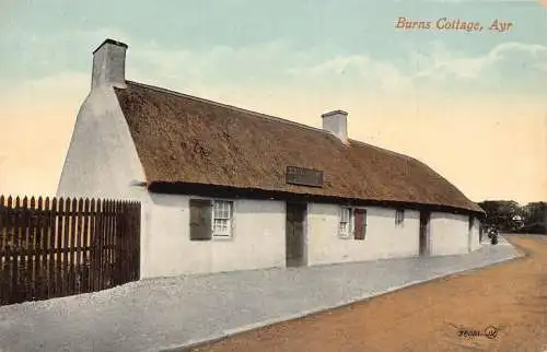 A031 Schottland Ayr Burns Cottage Vintage Postkarte