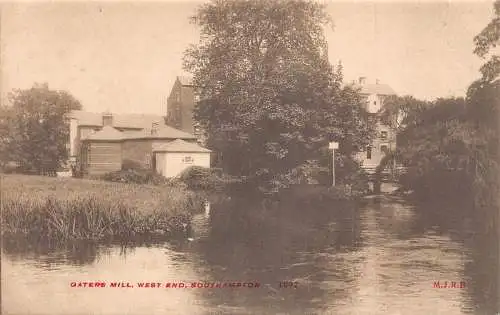 A030 England Gaters Mill West End Southampton Vintage Postkarte
