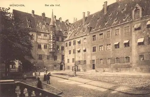 A027 Deutschland München München Alte Hof alter Hof Vintage Postkarte