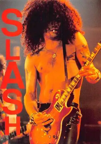 L289 Musikspieler Sänger Rock Gitarrist Slash of Guns N' Roses Postkarte