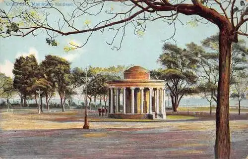A835 Griechenland Korfu Denkmal Maitland Vintage Postkarte