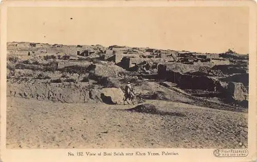 A832 Palästina Ansicht von Beni Selah bei Khan Yunes Vintage Postkarte
