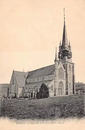 A839 Frankreich Bernay Eglise de Couture Kirche Vintage Postkarte