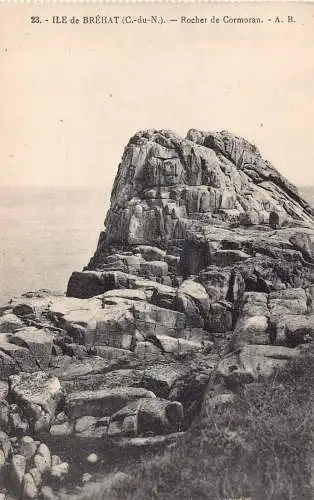 A839 Frankreich Ile de Brehat Rocher de Cormoran Rock Vintage Postkarte
