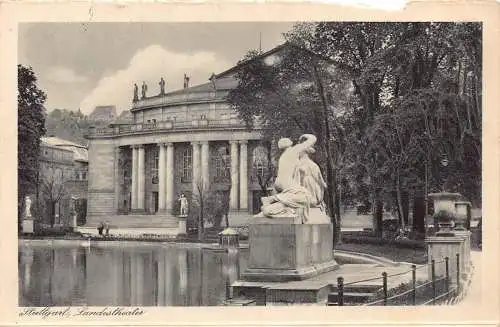 A220 Deutschland Stuttgart 1933 Staatstheater Vintage Postkarte