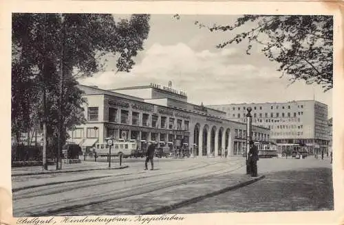 A220 Deutschland Stuttgart Hindenburgplatz Zeppelinbau Fahrt Mercedes Benz Postkarte