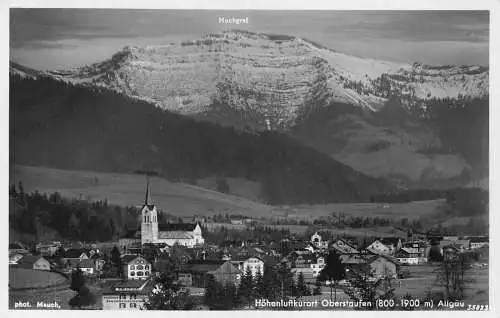 A220 Deutschland Höhenluftkurort Oberstaufen Oberstdorf Hochgrat RPPC Postkarte