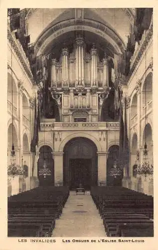 A838 Frankreich Paris Les Invalides Organe in Kirche Saint Louis Postkarte