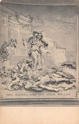 A840 Österreich Wien Wien Kunstmuseum Göttin Mutterhaus Vintage Postkarte