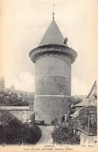 A839 Frankreich Rouen Tour ou fut enfermee Jeanne d'Arc Turm Vintage Postkarte