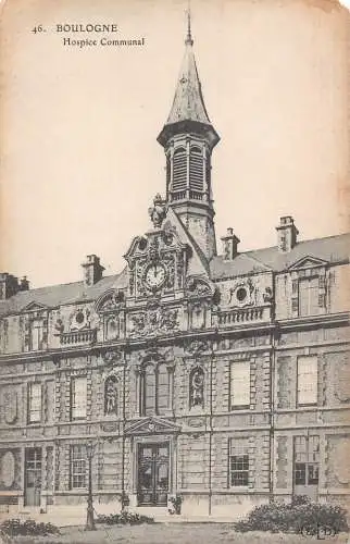 A837 Frankreich Boulogne Hospiz Kommunal Vintage Postkarte