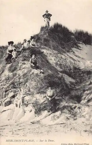 A838 Frankreich Merlimont Plage Sur la Dune Vintage Postkarte
