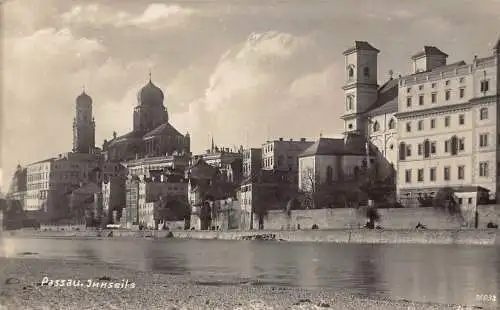 A222 Deutschland Passau Inn Vintage Postkarte