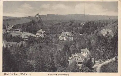 A222 Deutschland 1932 Bad Sachsa Südharz Pfaffenberg alte Postkarte