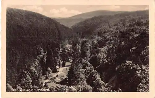 A223 Deutschland 1936 Bad Wildungen Helenental Wald Vintage Postkarte