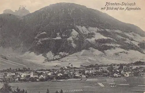 A222 Deutschland 1909 Pfronten Steinach Aggenstein Blickberg Vintage Postkarte
