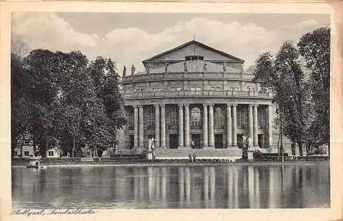A222 Deutschland Stuttgart Landestheater Vintage Postkarte