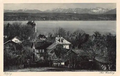 A223 Deutschland Tutsing Gesamtansicht Vintage Postkarte