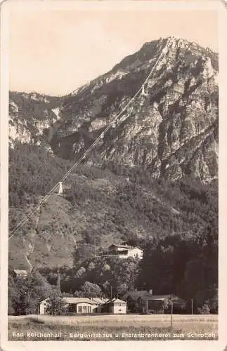 A224 Deutschland 1937 Bad Reichenhall Bergwirtshaus Seilbahn Schroffen Postkarte