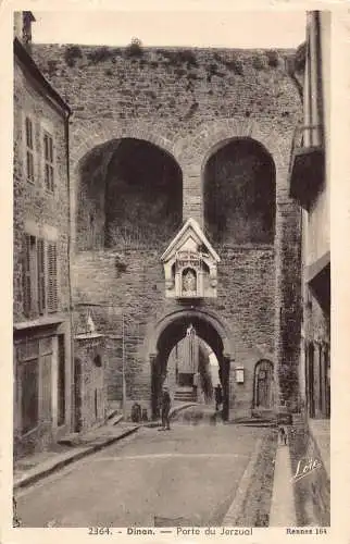 A841 Frankreich Dinan Porte du Jerzual Tor Vintage Postkarte