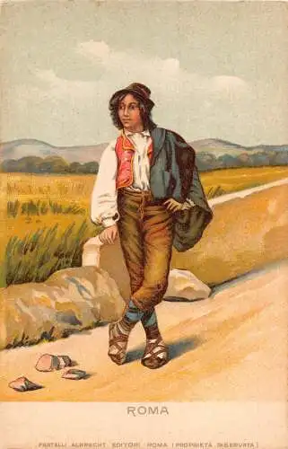 A227 Italien Rom Tracht Vintage Postkarte