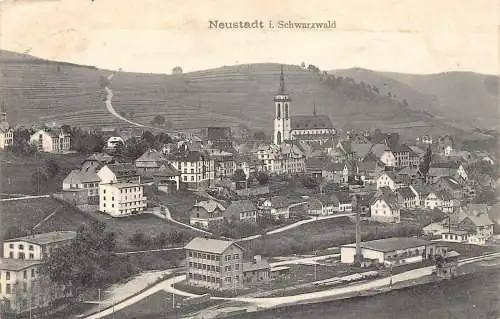 A230 Deutschland 1906 Neustadt i Schwarzwald Gesamtansicht Vintage Postkarte