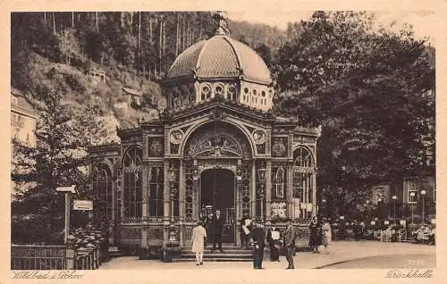 A230 Deutschland Wilbad i Schw Trinkhalle Vintage Postkarte
