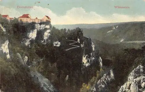 A230 Deutschland Donautal Wildensteintal Vintage Postkarte