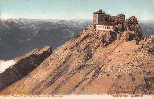 A230 Deutschland Oberbayern Zugspitzhütte Vintage Postkarte