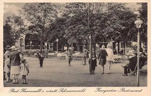 A230 Deutschland Bad Herrenalb Schwarzwald Kurhaus Restaurant Vintage Postkarte