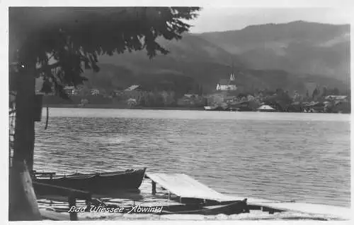 A231 Deutschland Bad Wiessee Abwink Boot See RPPC Vintage Postkarte
