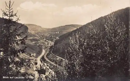 A231 Deutschland Blick auf Lausche i Thuer Vintage Postkarte