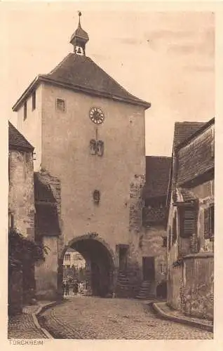 A224 Deutschland Türckheimer Turmuhr Vintage Postkarte