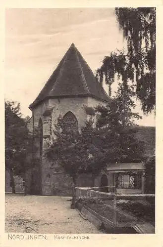 A224 Deutschland Noerdlingen Krankenhauskirche Vintage Postkarte