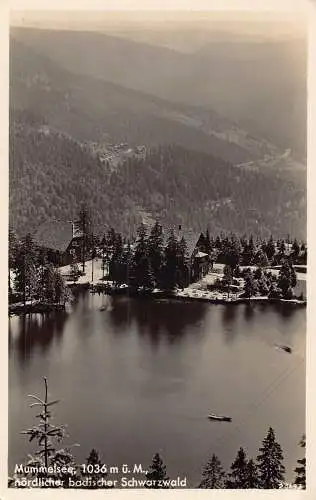 A847 Deutschland Mummelsee Badischer Schwarzwaldsee RPPC Vintage Postkarte